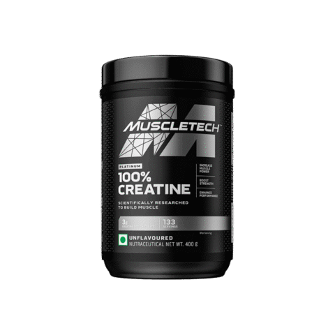 ماسل تيك بلاتينيوم 100% كرياتين – 400 جم | قوة تحمل واستشفاء أسرع