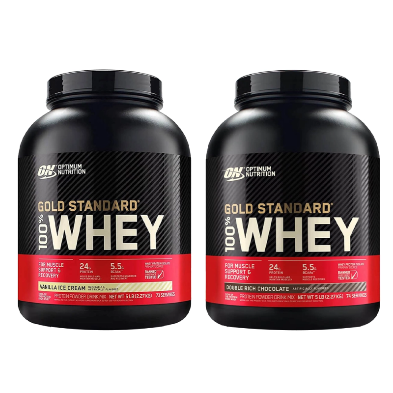أوبتيمم نيوترشن واي جولد ستاندارد - بروتين عالي الجودة لبناء العضلات واستعادة الطاقة - 2200جم -