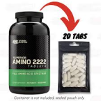 ⁦أقراص أمينو سوبرير 2222 من أوبتيموم نيوتريشن لدعم العضلات والأداء – 160 قرص⁩ - الصورة ⁦3⁩