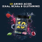 ⁦بازيكس كومبليت 10 أحماض أمينية أساسية وجلوتامين بنكهة البطيخ – دعم العضلات والأداء العالي بدون سكر⁩ - الصورة ⁦2⁩